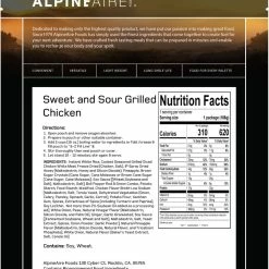 AlpineAire Foods Sweet & Sour Grilled Chicken - 1 Serving - None 7 AlpineAire Foods Sweet & Sour Grilled Chicken - 1 Serving - None -Cheap Hike Harbor Store de18457b 841e 460b 8516 8cc8264e8ffc