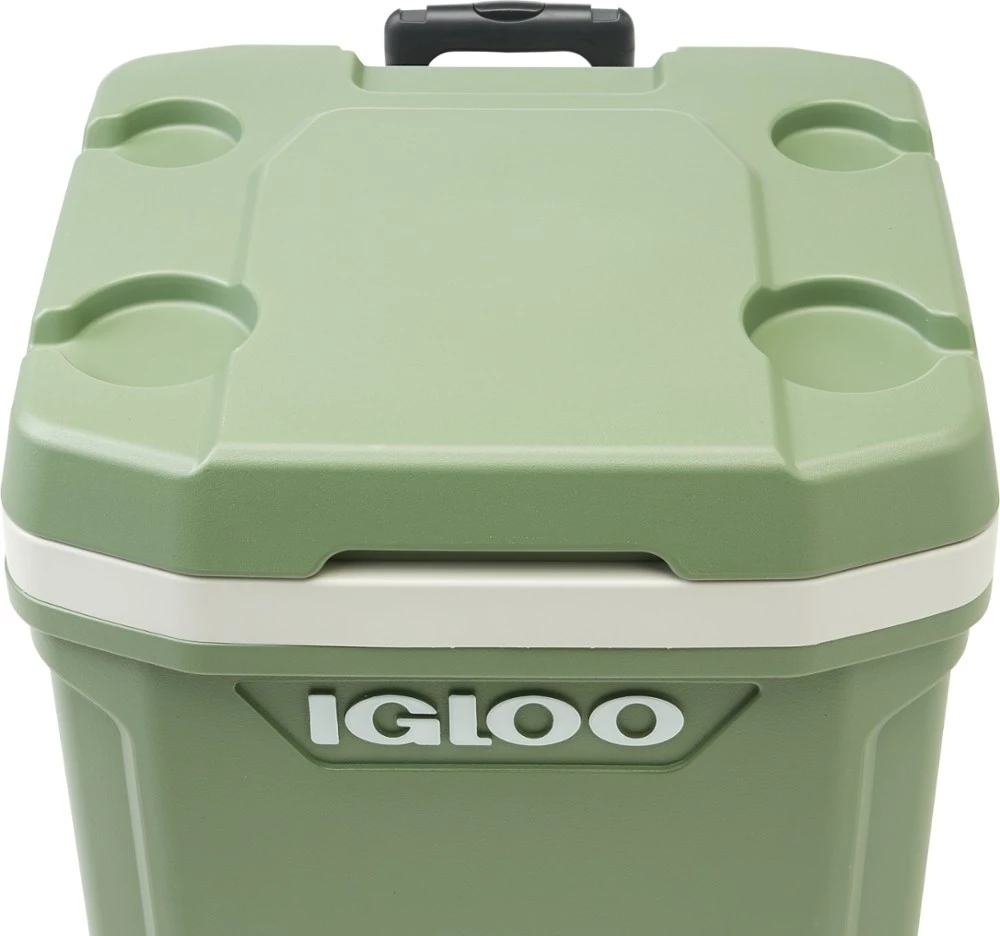 Igloo ECOCOOL Roller Cooler - 60 qts. - Sage Green 4 Igloo ECOCOOL Roller Cooler - 60 qts. - Sage Green - Image 2