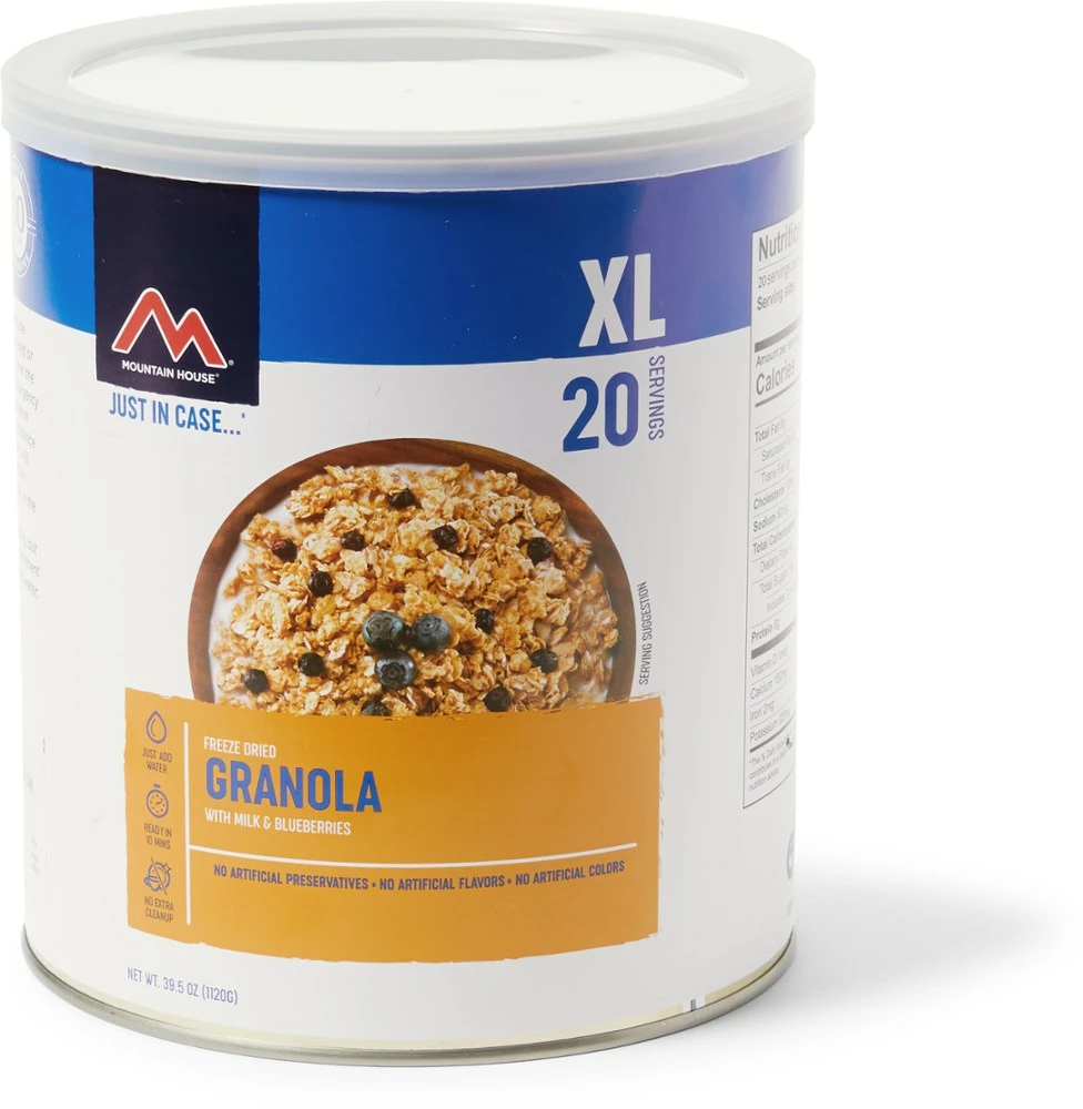 Mountain House Granola with Milk & Blueberries XL - 20 Servings 3 Mountain House Granola with Milk & Blueberries XL - 20 Servings