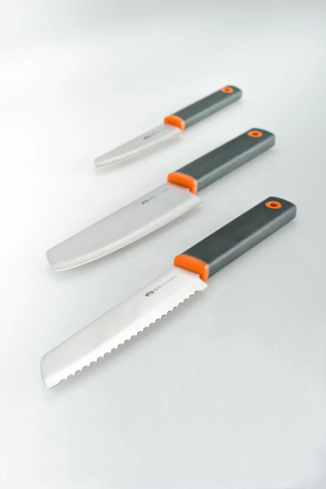 GSI Outdoors Santoku Knife Set - Black 7 GSI Outdoors Santoku Knife Set - Black - Image 5