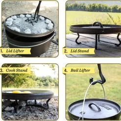 Lodge 4-in-1 Camp Dutch Oven Tool - Black 17 Lodge 4-in-1 Camp Dutch Oven Tool - Black -Cheap Hike Harbor Store e2251bd4 a11b 4faf 9a7b 530a98cb7f3d