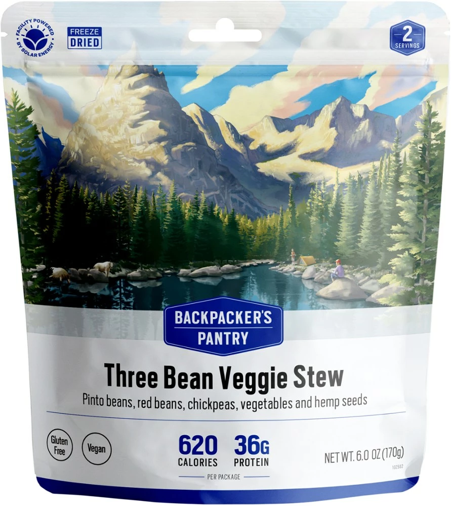 Backpacker's Pantry Three Bean Veggie Stew - 2 Servings - None 3 Backpacker's Pantry Three Bean Veggie Stew - 2 Servings - None