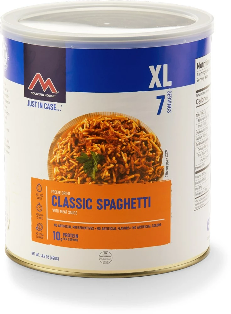 Mountain House Classic Spaghetti with Meat Sauce - #10 Can (7 Servings) - None 3 Mountain House Classic Spaghetti with Meat Sauce - #10 Can (7 Servings) - None