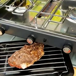 Zempire 2-Burner Deluxe & Grill High-Pressure Camping Stove - Black/Gray -Cheap Hike Harbor Store e56b59c4 bbf2 4d47 b810 a5503ccd4dd9