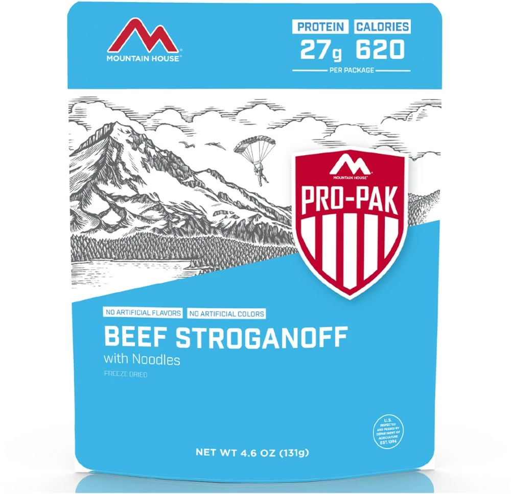 Mountain House Beef Stroganoff Pro-Pak - 1 Serving - None 3 Mountain House Beef Stroganoff Pro-Pak - 1 Serving - None