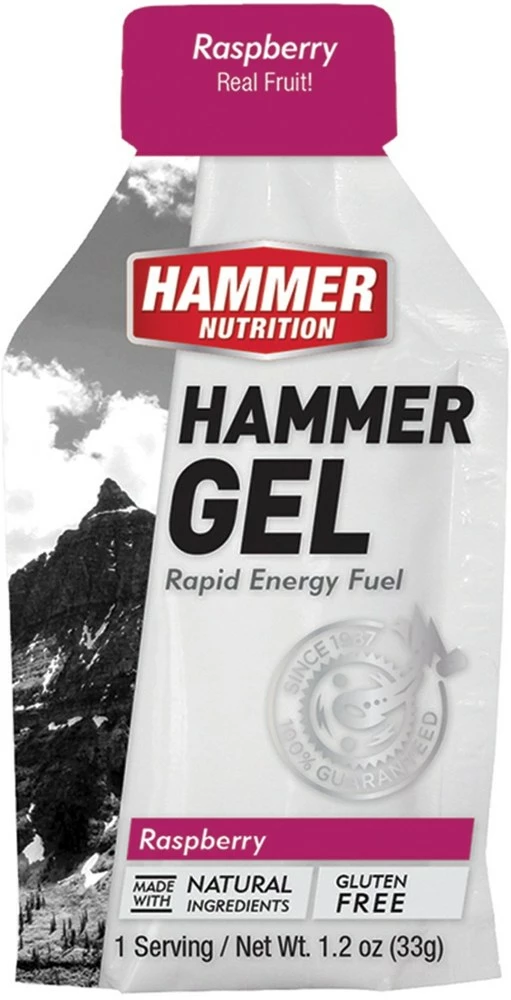 Hammer Nutrition Energy Gel - Single Serving - Raspberry 3 Hammer Nutrition Energy Gel - Single Serving - Raspberry