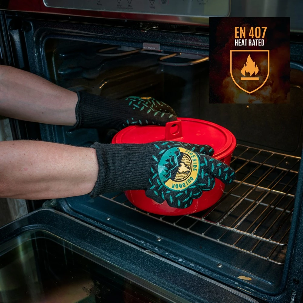 FIRESIDE OUTDOOR Thermal Protection Gloves - Black 7 FIRESIDE OUTDOOR Thermal Protection Gloves - Black - Image 5