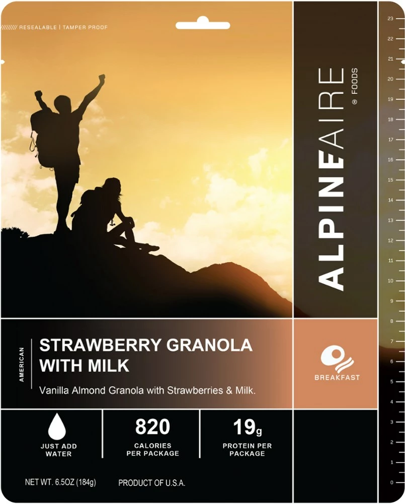 AlpineAire Foods Strawberry Granola with Milk - None 3 AlpineAire Foods Strawberry Granola with Milk - None