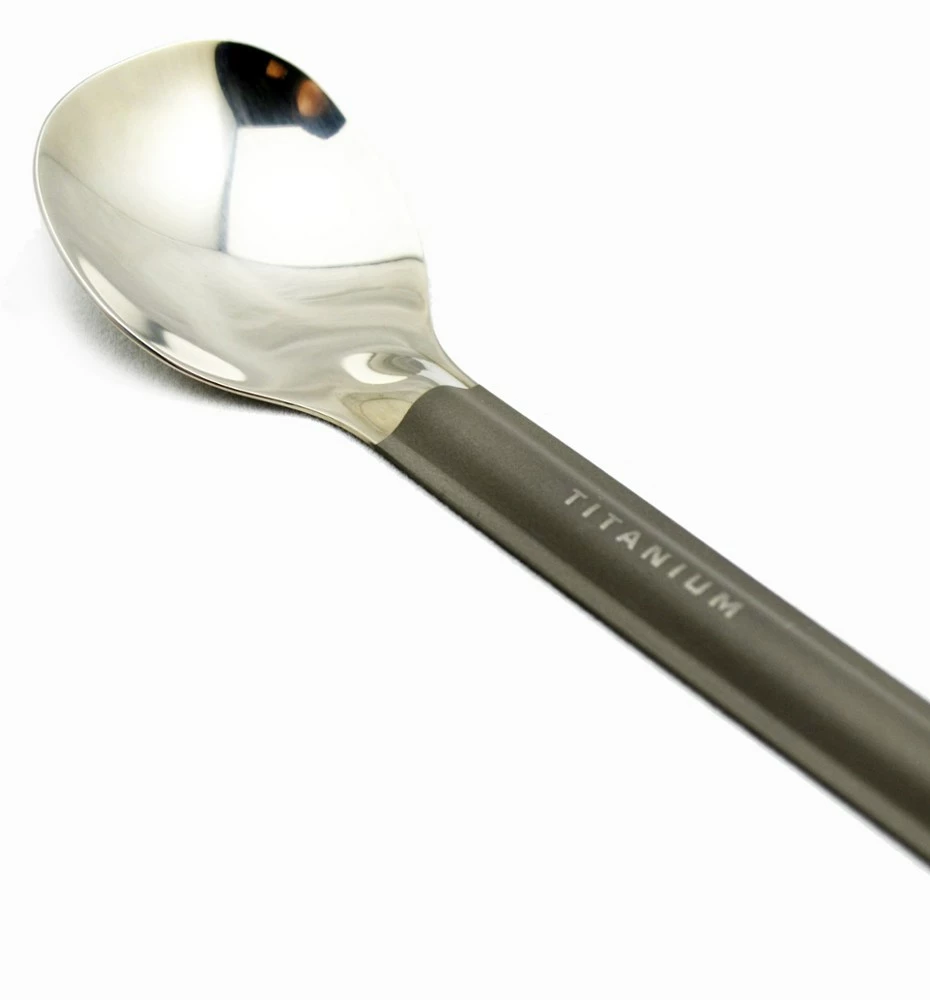 TOAKS Titanium Long Handle Spoon with Polished Bowl 4 TOAKS Titanium Long Handle Spoon with Polished Bowl - Image 2