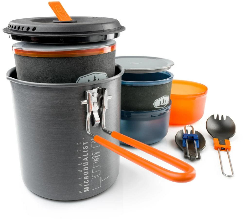 GSI Outdoors Halulite Microdualist II Cookset 3 GSI Outdoors Halulite Microdualist II Cookset